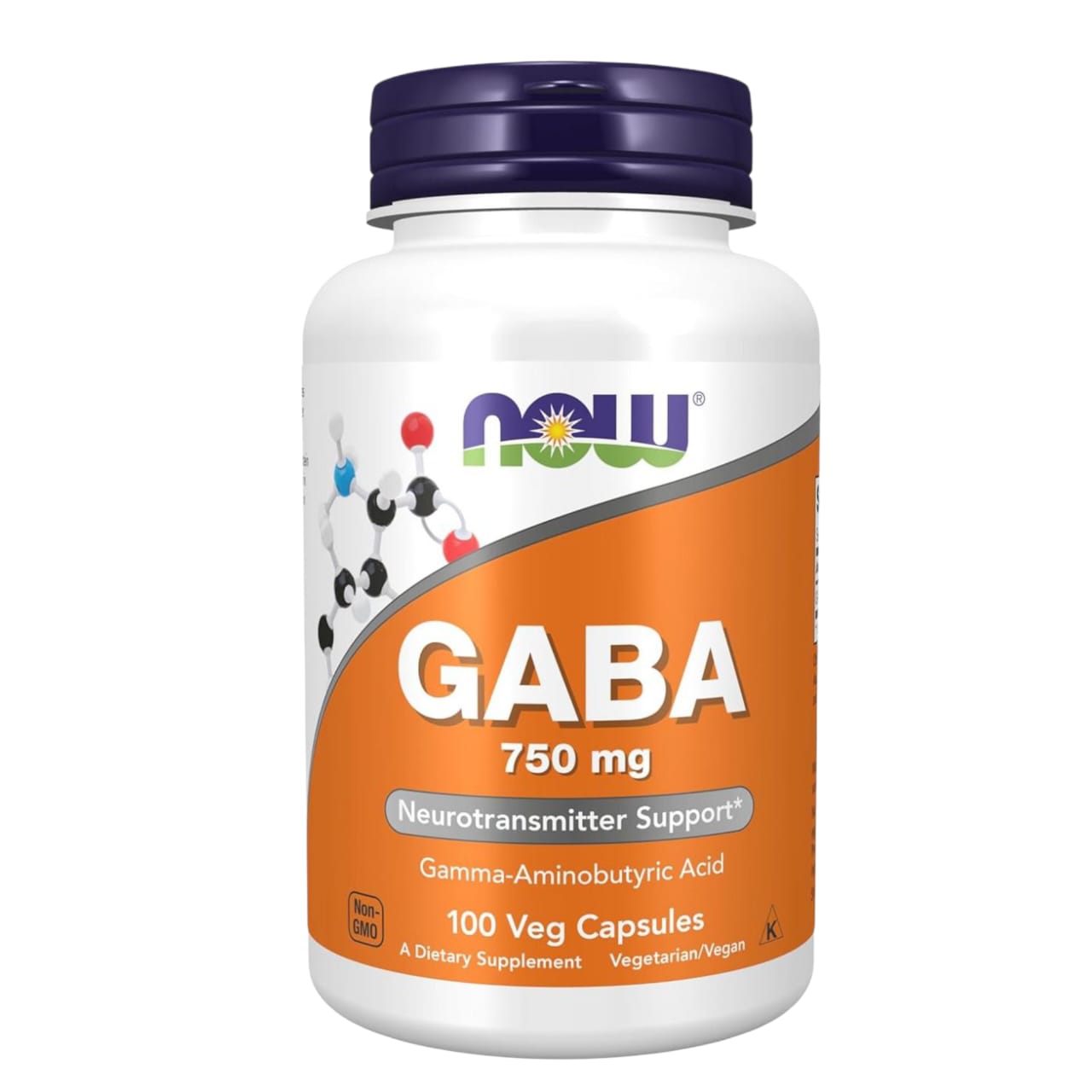 NOW Foods Supplements, GABA (Gamma-Aminobutyric Acid) 750mg