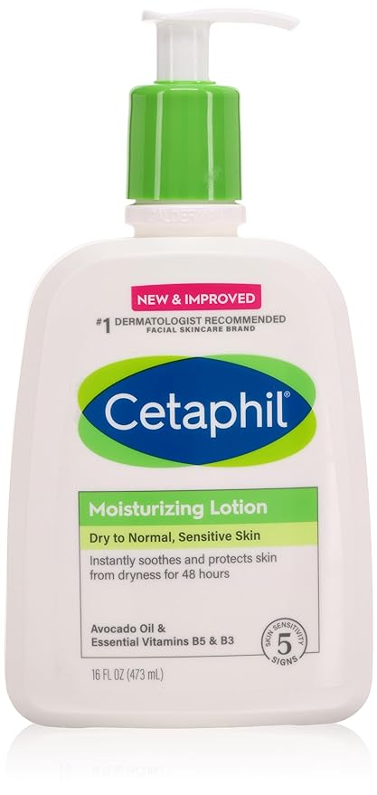 Cetaphil, Hydrating Moisturizing Lotion for All Skin Types, Suitable for Sensitive Skin, 16 oz