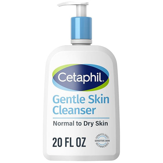 Cetaphil Face Wash, Hydrating Gentle Skin Cleanser for Dry to Normal Sensitive Skin, 20 oz