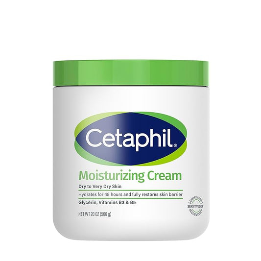 Cetaphil Face & Body Moisturizer, Hydrating Moisturizing Cream for Dry to Very Dry, Sensitive Skin, NEW 20 oz