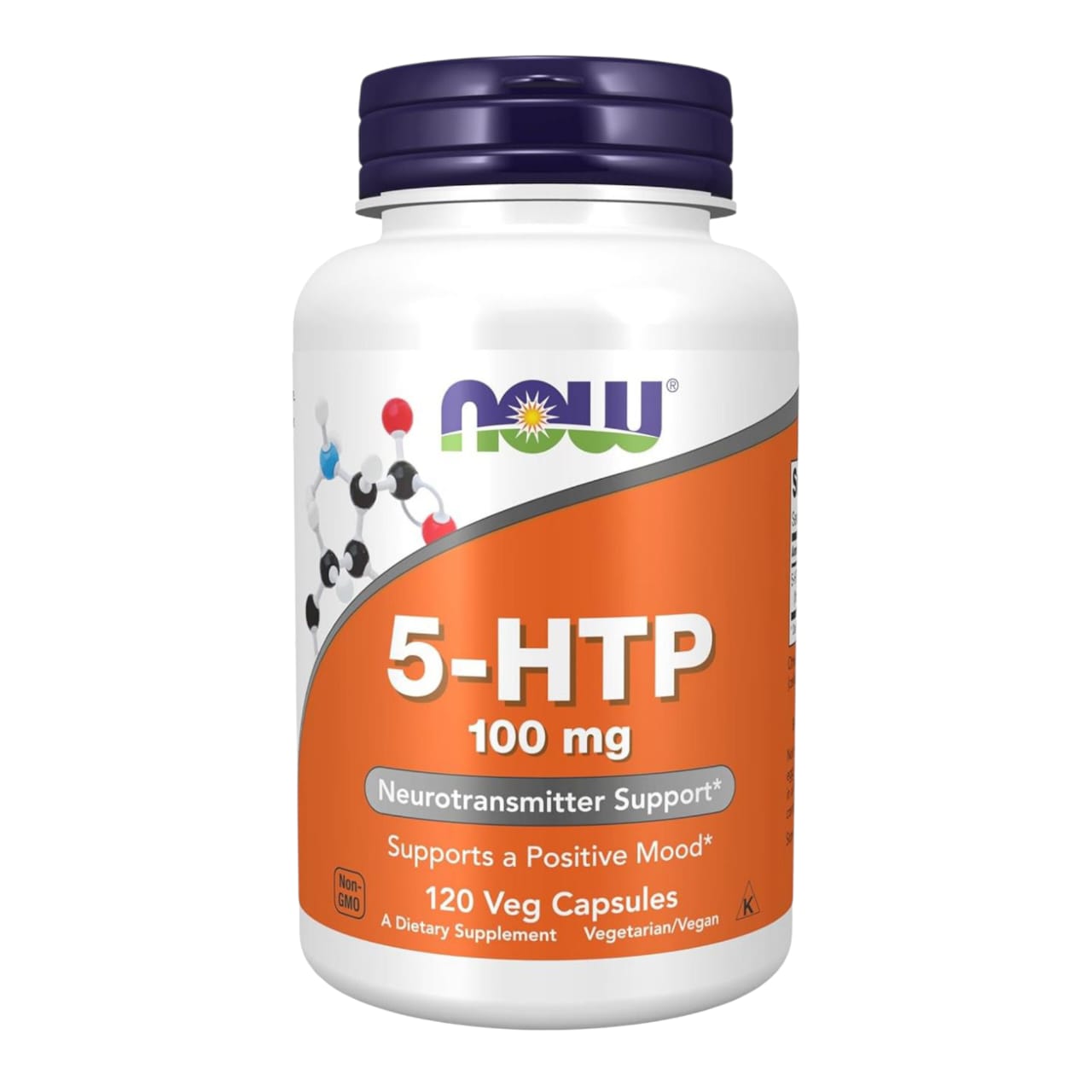 NOW Supplements, 5-HTP (5-hydroxytryptophan) 100 mg, 120 Veg Capsules
